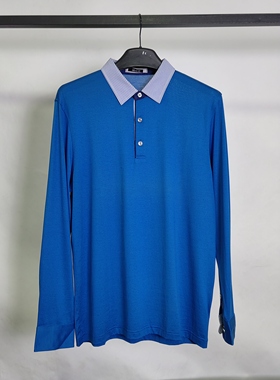 鄂尔牌高端商务T恤 男装时尚休闲长袖T恤T1543