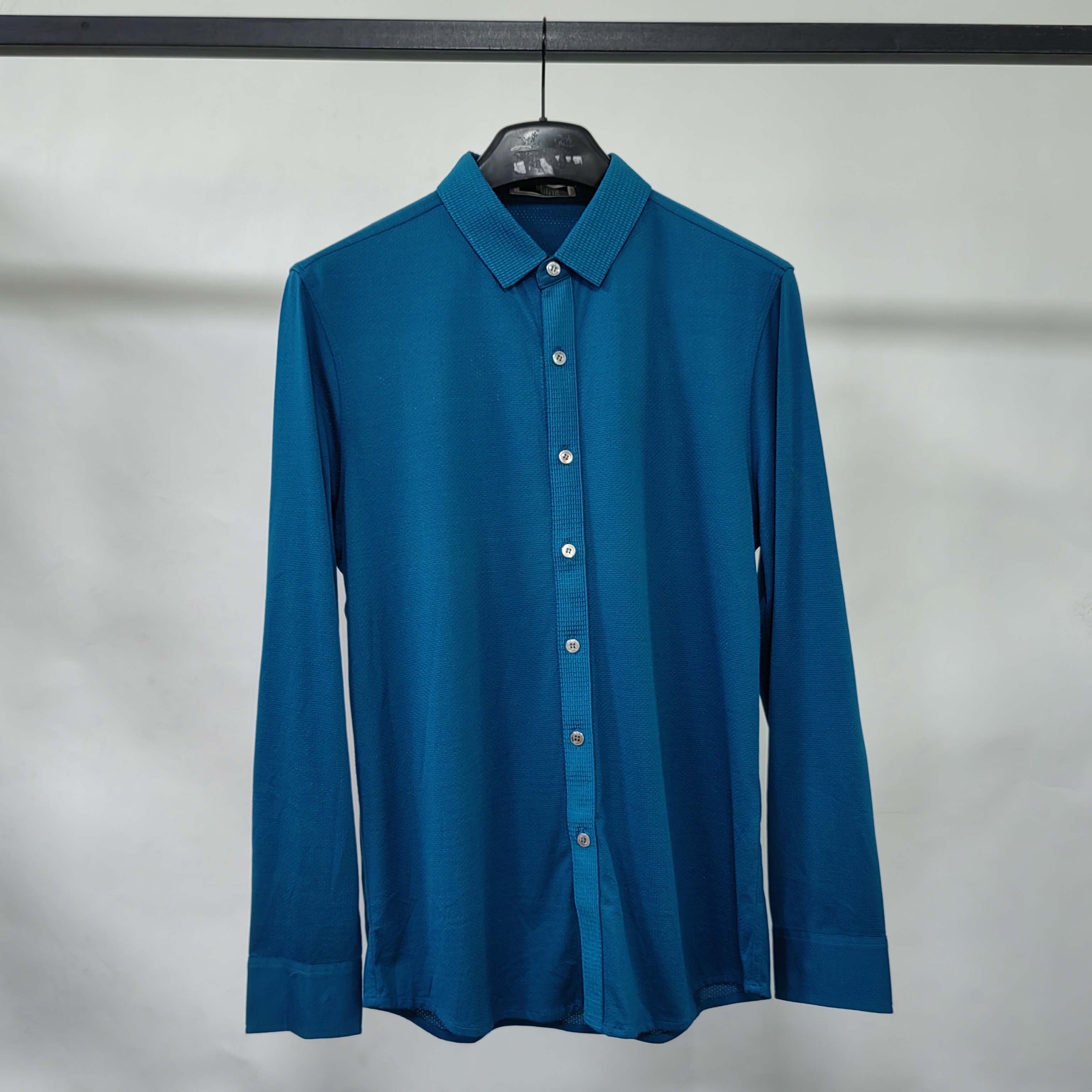 鄂尔牌高端商务衬衫  桑蚕丝+棉面料 男装时尚休闲长袖衬衫T2023