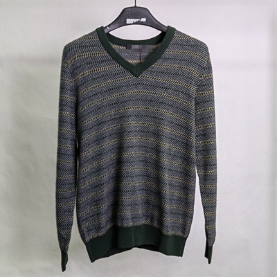 鄂尔牌高端品质毛衣 羊毛+山羊绒面料 男装休闲时尚长袖毛衣T2884