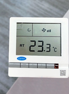 carrier开利中央水空调液晶温控器 风机盘管三速开关面板TMS710SA