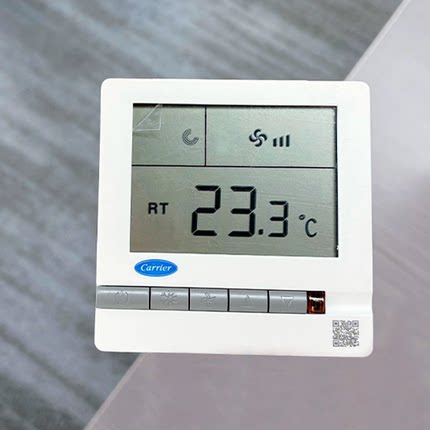 carrier开利中央水空调液晶温控器 风机盘管三速开关面板TMS710SA