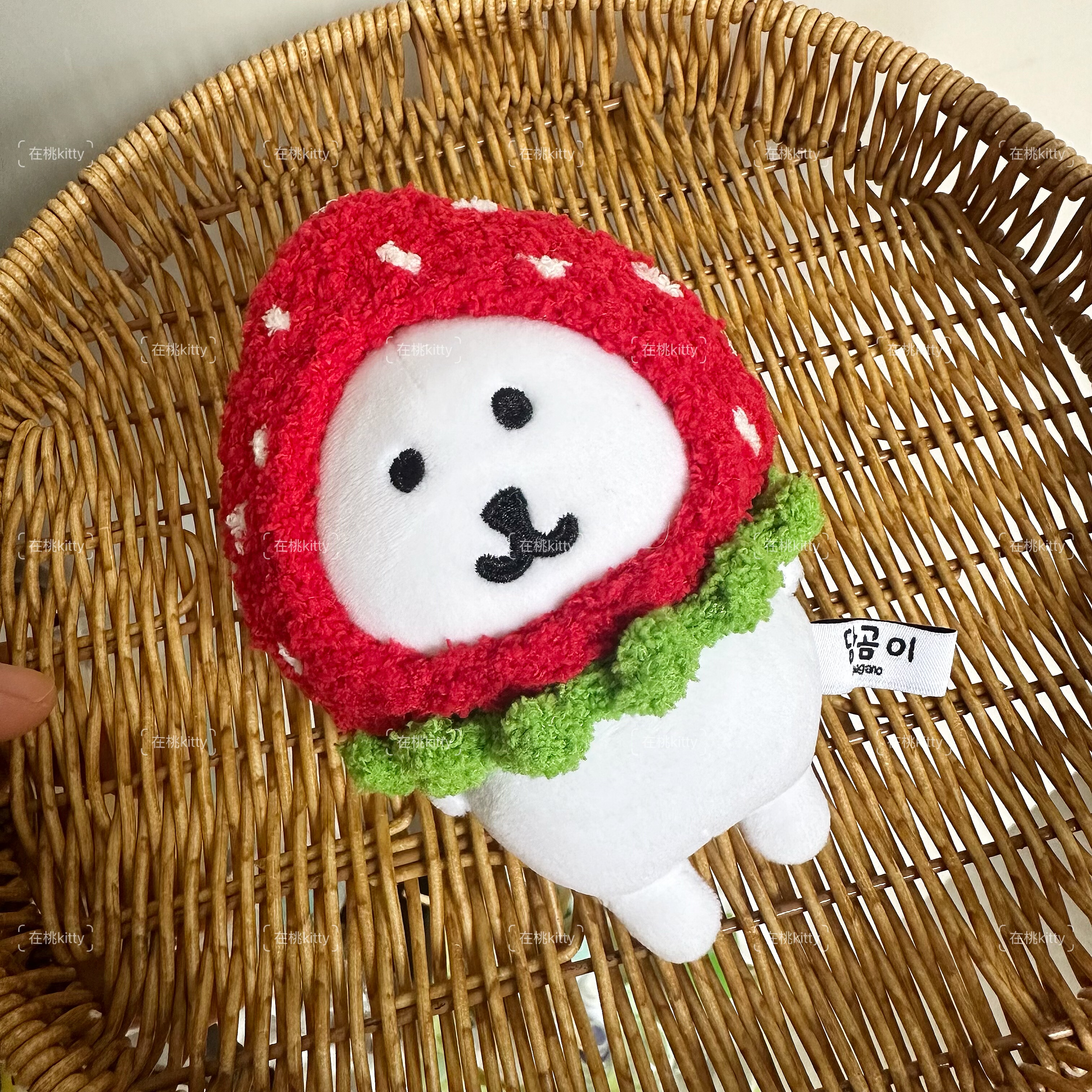 自嘲熊头套娃衣徽章自嘲熊毛绒头套13cm韩挂熊可爱绒头套定制
