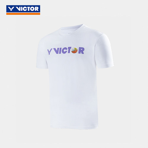 威克多VICTOR胜利郑思维同款棉感速干联名舒适羽毛球上衣40024