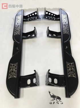 三菱劲畅侧踏板独角仙UANG蜂巢岩石侧杠高强度抱大梁设计帕杰罗