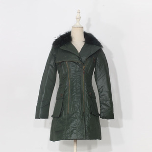 【蘭】高端一线大品牌折扣专柜正品羽绒服女装冬季中长款断码清仓