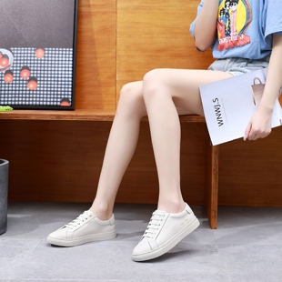 学院风系带上线牛皮面羊皮里真皮女鞋子学生鞋百搭休闲板鞋N47-3