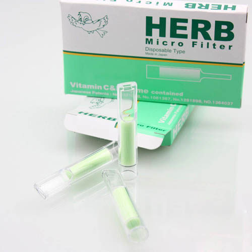 日本原装进口herb小鸟过滤器绿鸟抛弃型烟嘴一次性多支烟嘴包邮