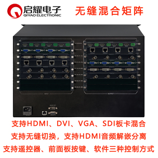 24进24出无缝混合矩阵切换器 HDMI/DVI/SDI/VGA/HDBaseT18/20路口