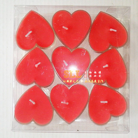 摆图求婚9蜡烛心形浪漫个装爱心型香味情人节氛围