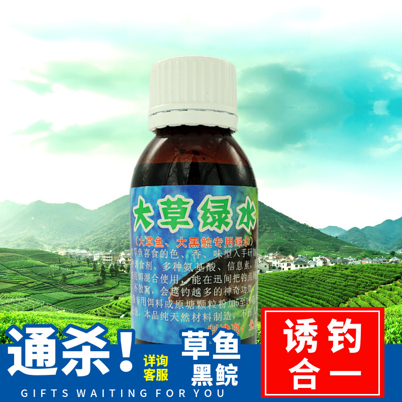 草鱼 黑鲩 专用 鱼机子 大草绿水 诱钓合一小药垂钓鱼具钓饵果香