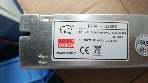 YAONEN游戏机电源EPM-U25S5 5V5A