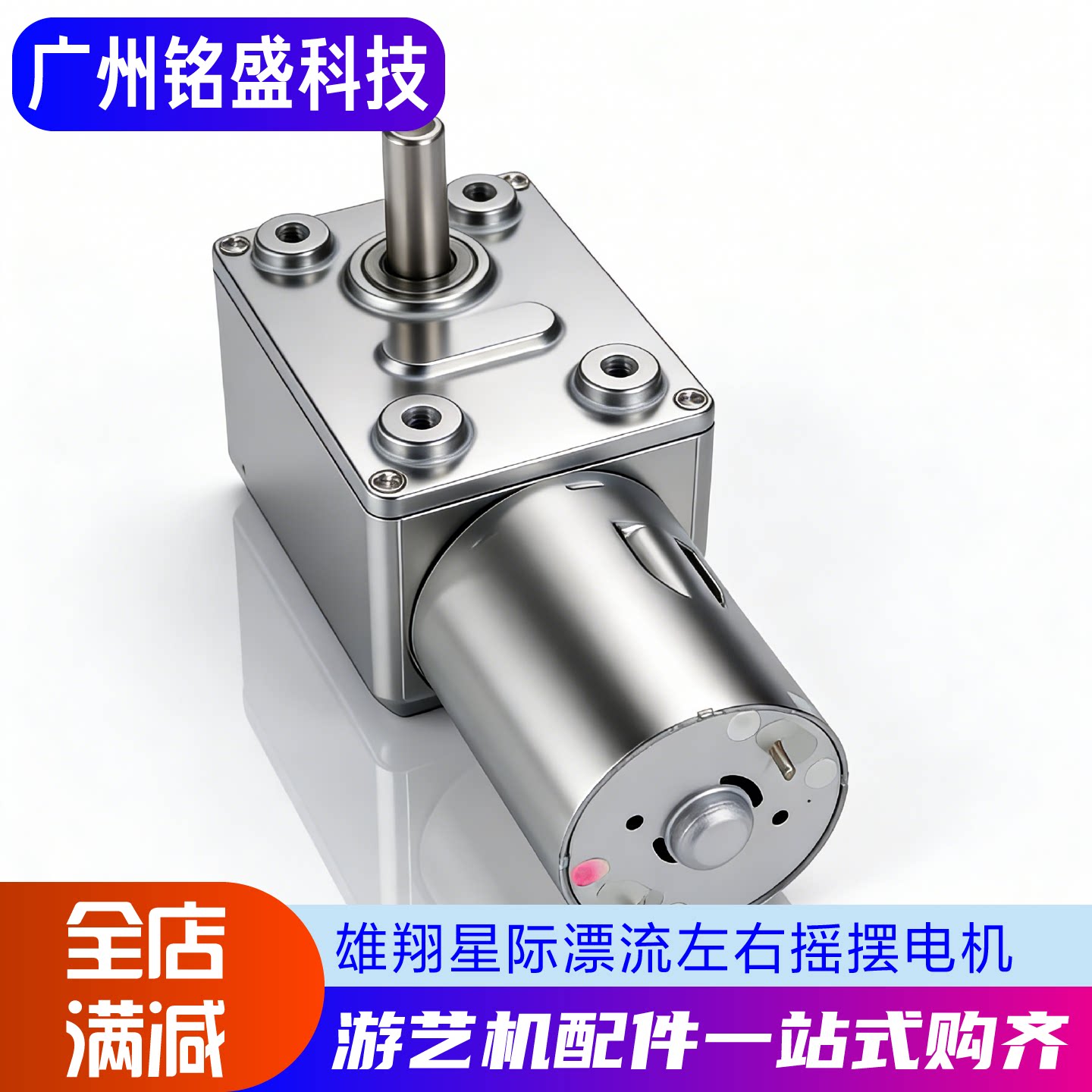 雄翔星际漂流左右摇摆电机游乐设备电动马达游戏机蜗轮蜗杆配件