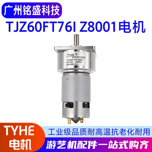 TYHE直流齿轮减速电机TJZ60FT76I Z8001电机24V45RPM游艺机电机