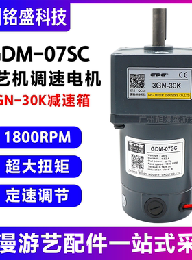GDM-07SC电机3GN-30K减速箱1800RPM游艺机调速电机