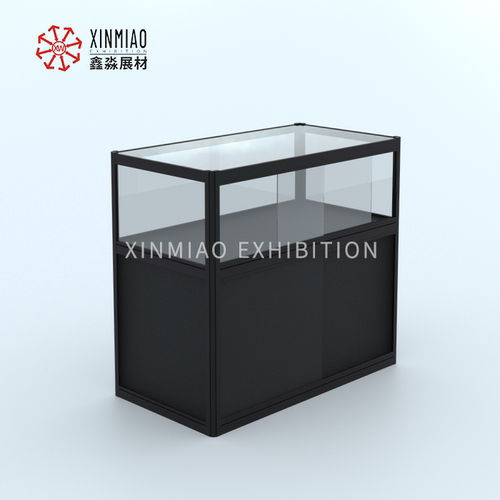 铝合金折叠玻璃展柜 玉器珠宝饰品便携式展示柜 内折叠样品展览柜