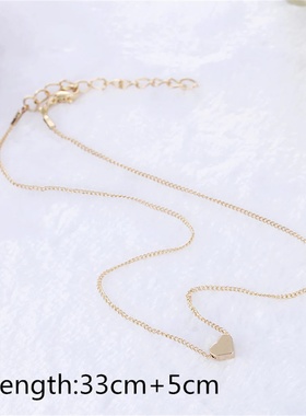 Fashion Small Heart Pendant Necklaces for Women Party Exqui