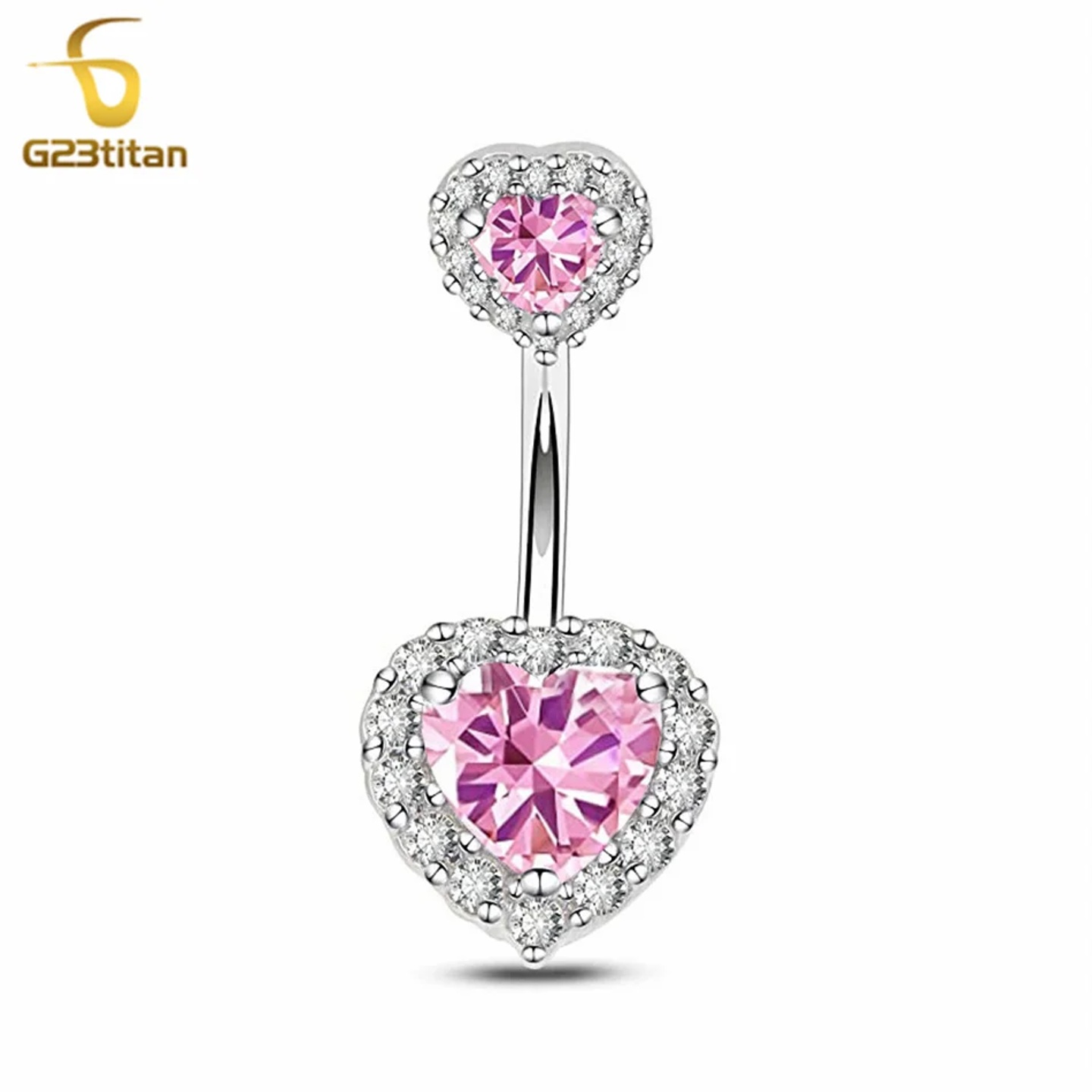 G23titan 6-16mm Length 14G Titanium Curved Barbell Zircon H