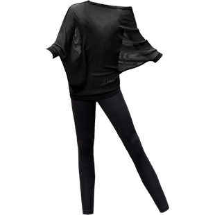 CONNY拉丁舞蹈服装女士练功裤子高腰紧身打底裤跳舞网纱罩衫上衣