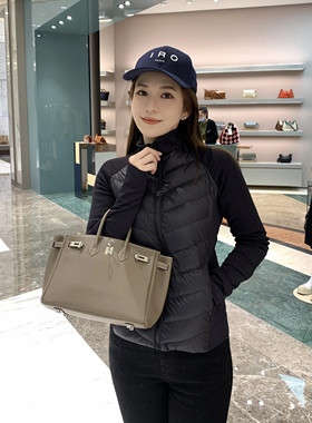 King studios 22冬 拼接修身羽绒外套 利落极简加厚鸭绒保暖