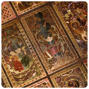 【墨鱼游戏】国风岩彩十二星座-箔卡书签套装主题彩箔书签