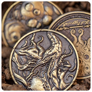 【墨鱼游戏】克苏鲁神话金属铸币第二季收藏币莎布犹格暗夜咆哮者