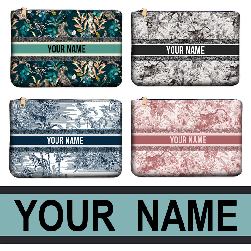 2026新款个性化定制名字大容量印花男女手拿包女式钱包手机包小包