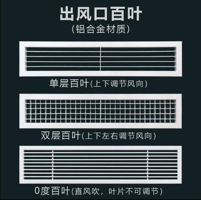 铝合金中央空调出风口格栅百叶检修进回风口天花通风口百叶窗定制