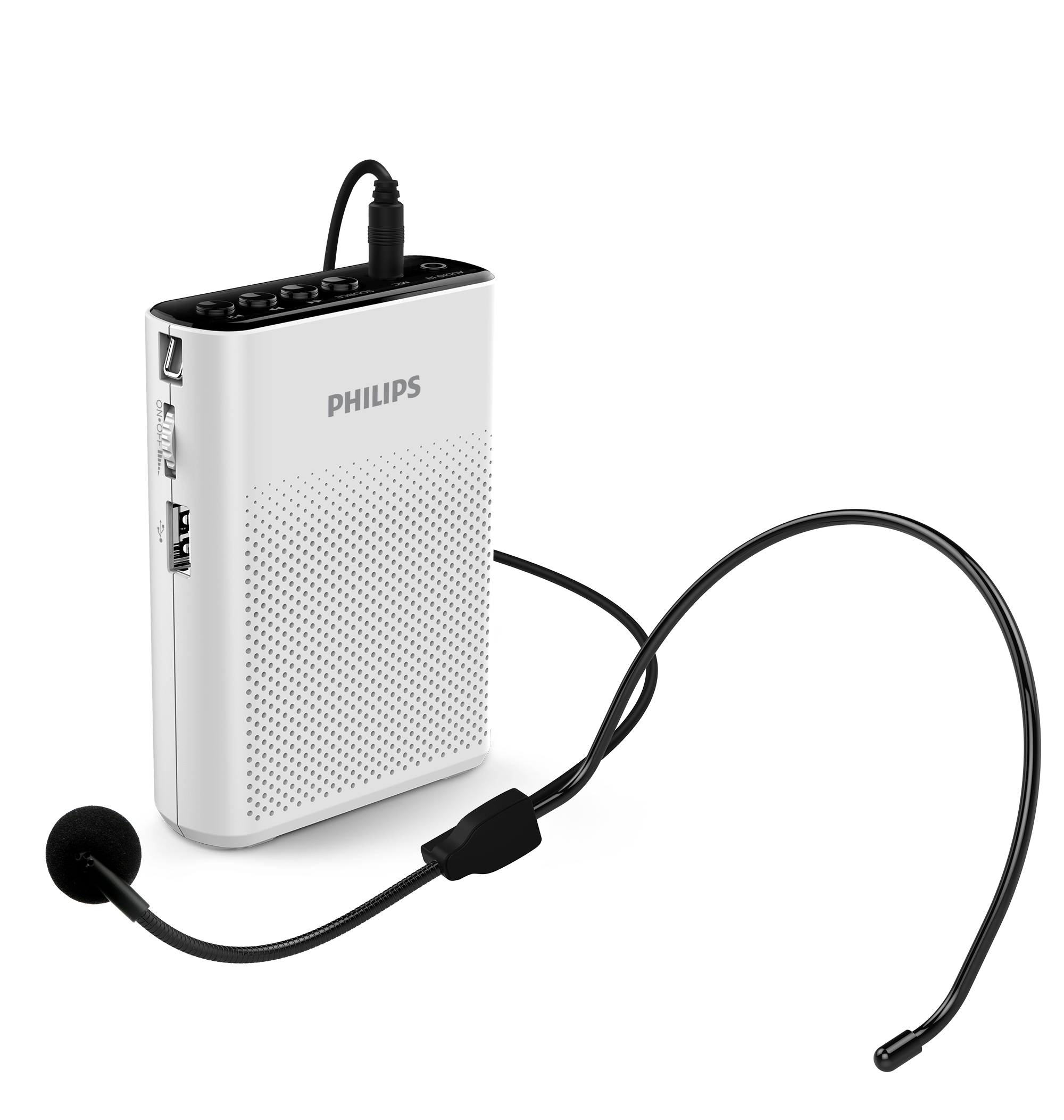 Philips/飞利浦sbm200扩音器教师专用耳麦导游机话筒