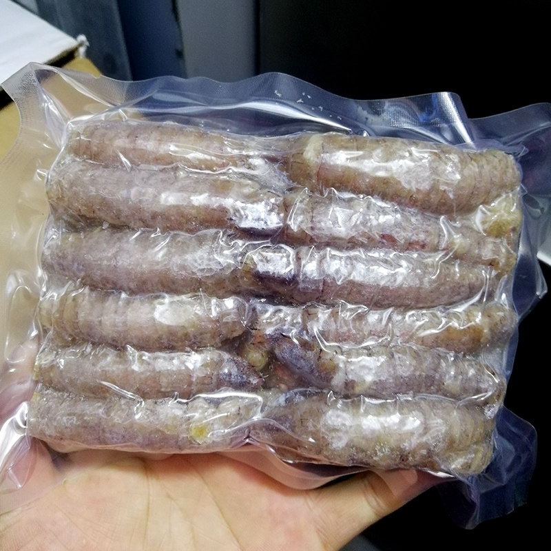 冷冻皮皮虾肉纯肉虾虎肉现剥210g*4板熟冻无壳虾姑肉青岛海鲜水产