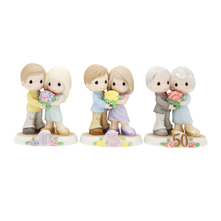 Precious Moments水滴娃娃新婚结婚周年纪念男女陶瓷摆件情侣礼物