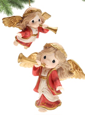 Precious Moments水滴娃娃圣诞节圣诞礼物 报喜天使 陶瓷摆件挂饰