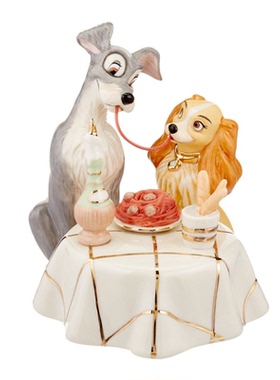 出口淑女小姐与流浪汉 Lady Tramp 陶瓷装饰品摆件