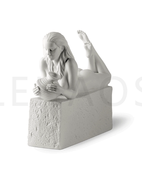 纯白色十二星座雕塑礼品创意陶瓷