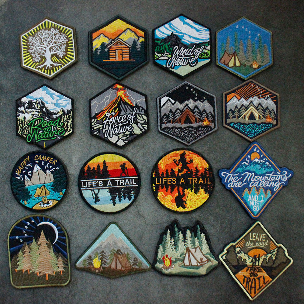 户外露营刺绣徽章战术贴章营地图案背包章臂章包贴山川野营帐篷,运动包/户外包/配件,贴章/魔术贴章,淘宝优惠券,粉丝福利购,淘宝优惠卷