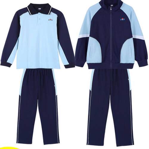 儿童校服珠海市金湾区小学生统一纯棉夏装短袖校服裤套装夏季长袖