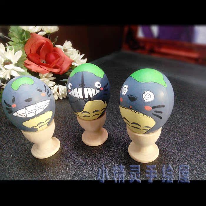 幼儿园情人节礼物手绘真鸡蛋壳