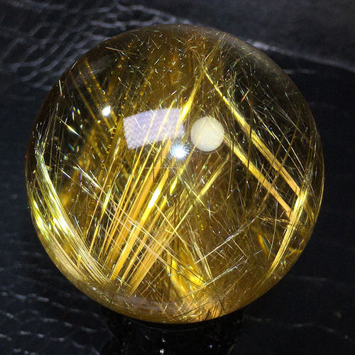 天然金发晶球钛晶球铜顺发摆件