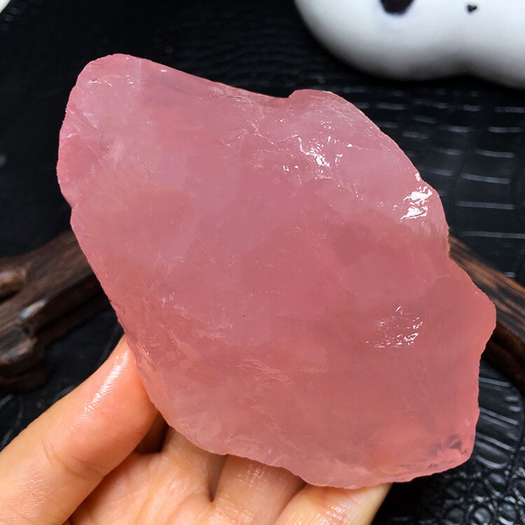 千耀晶品天然粉水晶原石毛料雕刻料鱼缸造景装饰标本扩香石摆件