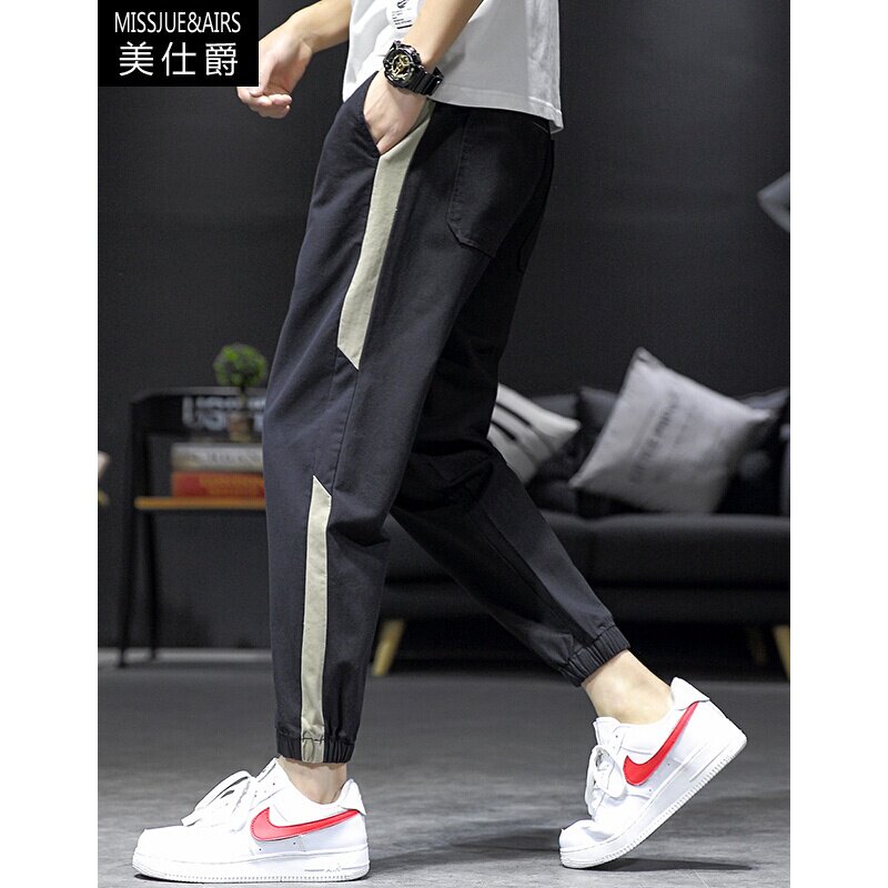 美仕爵 休閑褲子男2019新款夏季時尚韓版工裝九分束腳褲修身小腳在類目 男裝, 休閒褲中 - 來自Buy2taobao.com提供專業的淘寶代購服務