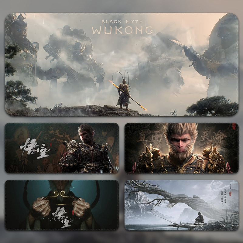 黑神话悟空鼠标垫超大电竞游戏电脑键盘垫男生动漫宿舍家用滑鼠垫,电脑硬件/显示器/电脑周边,鼠标垫/贴/腕垫,淘宝优惠券,粉丝福利购,淘宝优惠卷