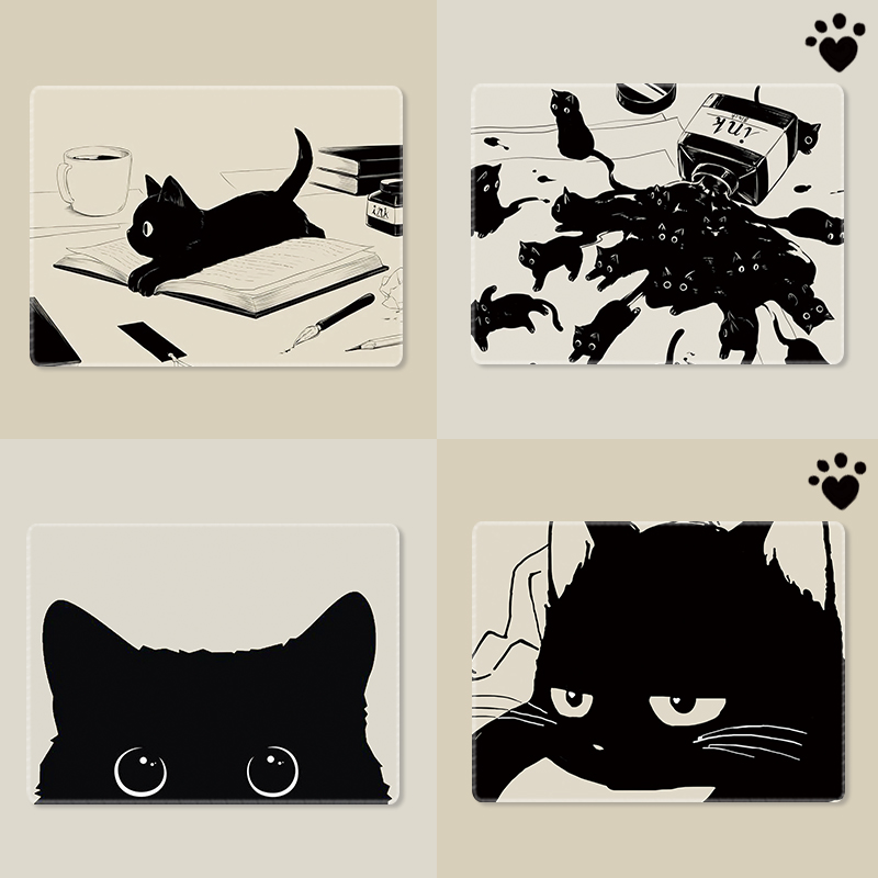 小号鼠标垫可爱猫猫办公桌桌垫