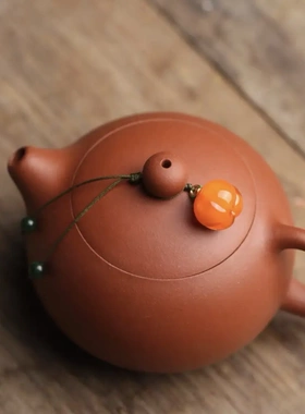 手工编织茶壶小提溜茶壶绳吊坠紫砂壶西施壶配饰莲蓬水晶挂绳茶配