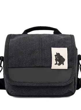 户外帆布微单相机包长焦数码相机包佳能EOSM6M50M100A6400单肩包