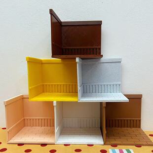 DIY手办萌粒娃娃屋微缩食玩场景拍摄道具背景墙过家家迷你模型