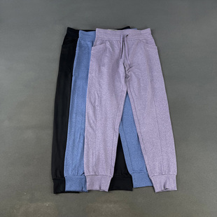 薄款 秋季 透气抽绳松紧腰休闲运动裤 慢跑束脚裤 女 原 九分裤 美国单