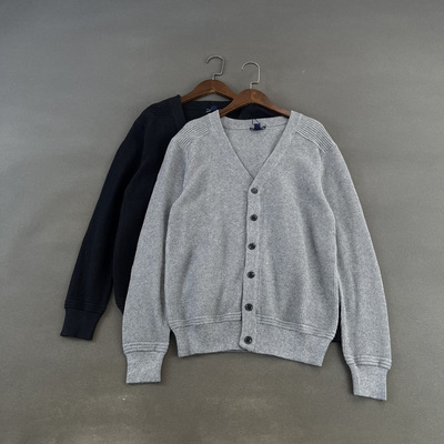 羊毛混纺开衫V领针织衫毛衣外套