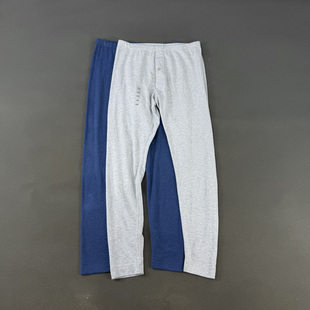 睡裤 大厂订单 秋裤 打底裤 男 磨毛绒感莫代尔棉混纺弹力贴身保暖裤