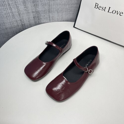 文艺复古简约玛丽珍单鞋女