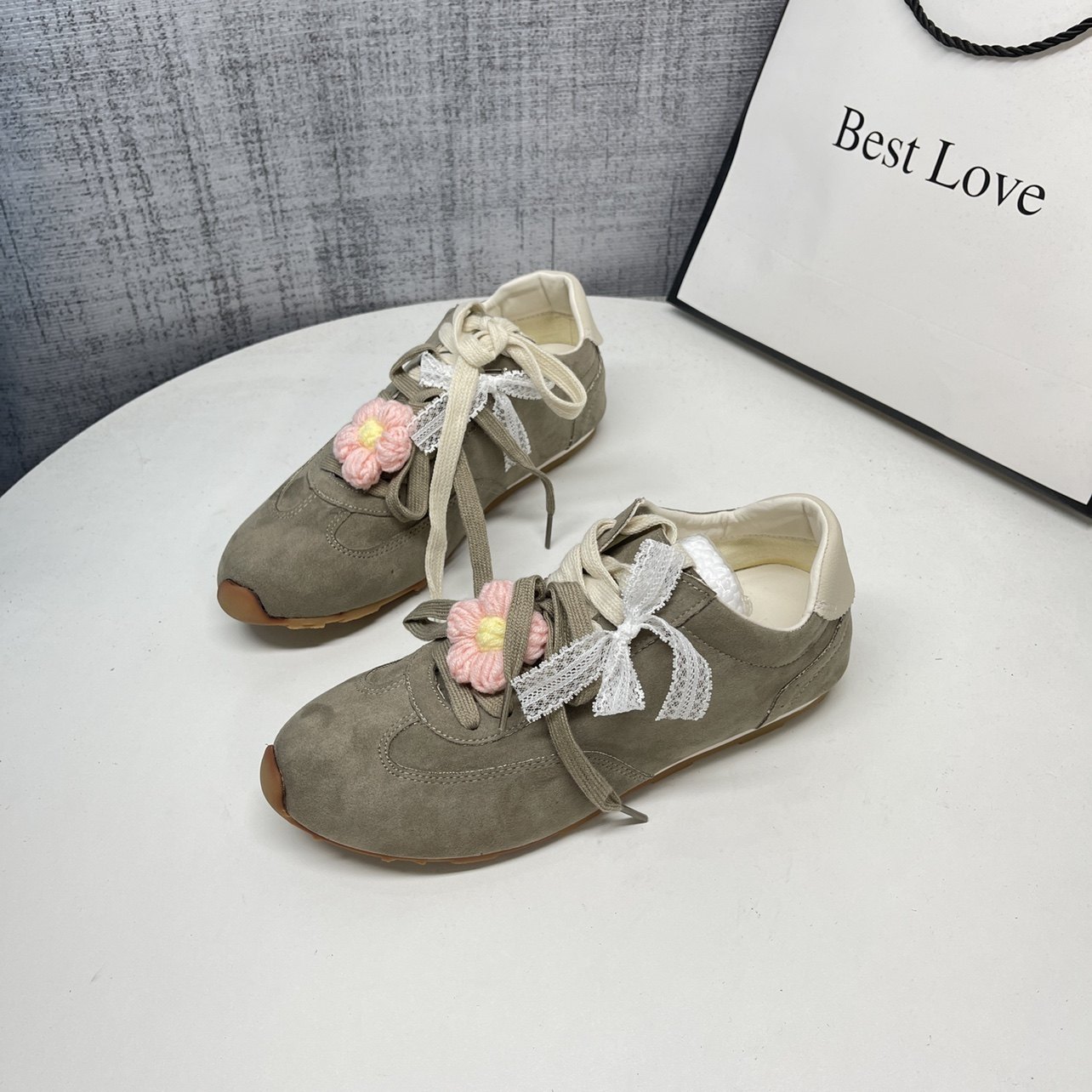 休闲鞋女系带舒适百搭球鞋2025秋季甜酷德训鞋复古运动鞋学院风,女鞋,德训鞋,淘宝优惠券,粉丝福利购,淘宝优惠卷