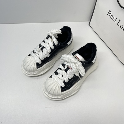 加绒松糕厚底贝壳头溶解鞋女